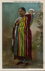 Osage woman with child.